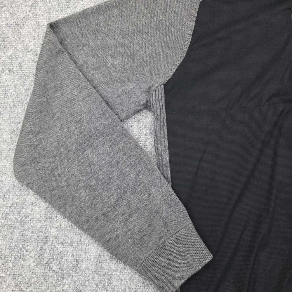 FootJoy Pullover Sweater Mens Large Gray Black Nemacolin Country Club Golf Zip - Picture 10 of 16